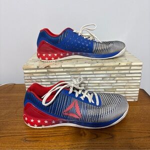 Reebok Red and Blue Star Sneakers